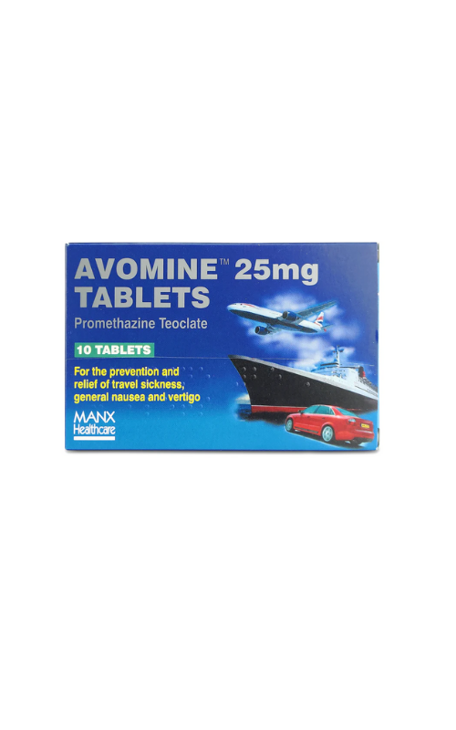 Avomine 25mg  10 Tablets